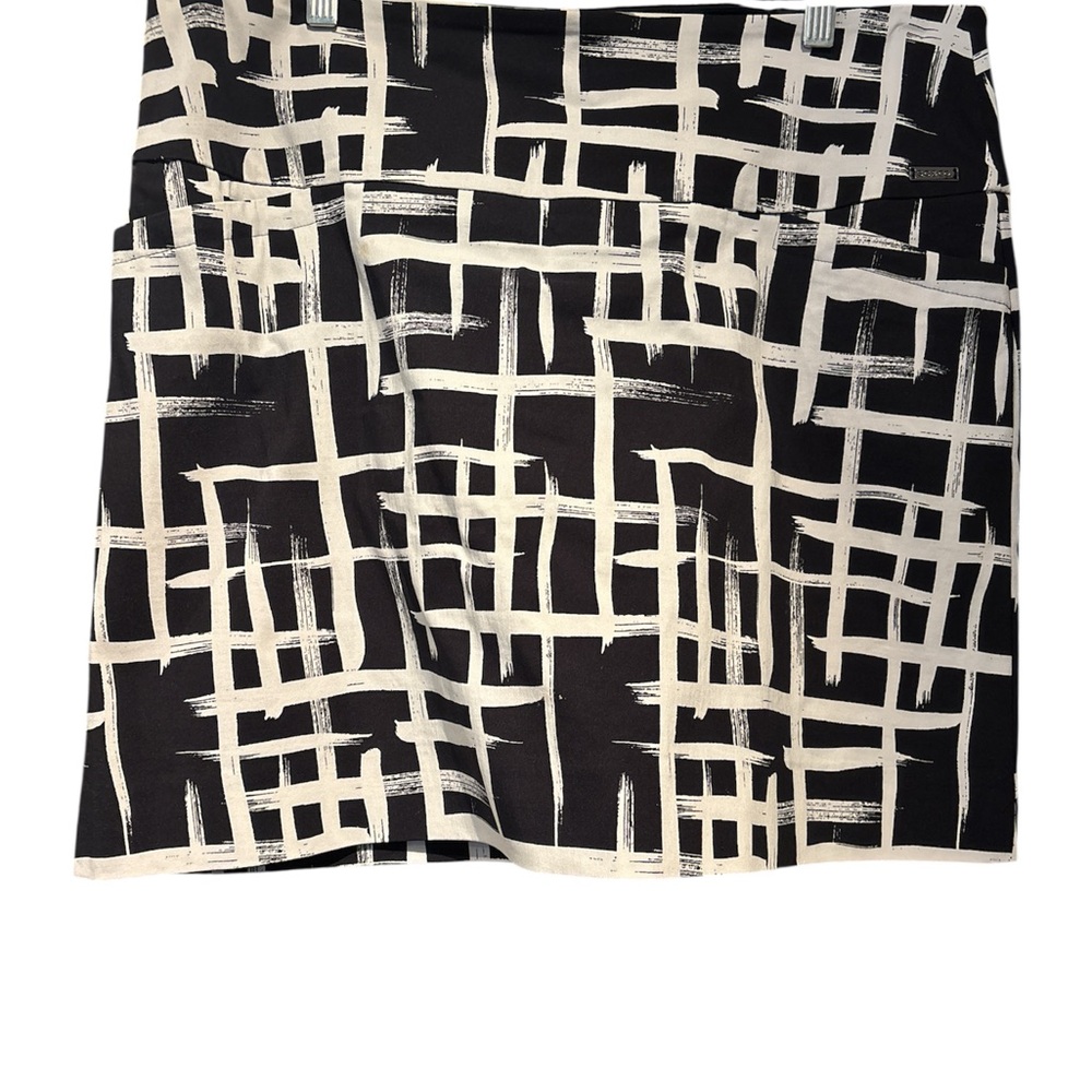 Black And White Patterned Mini Skort - image 1
